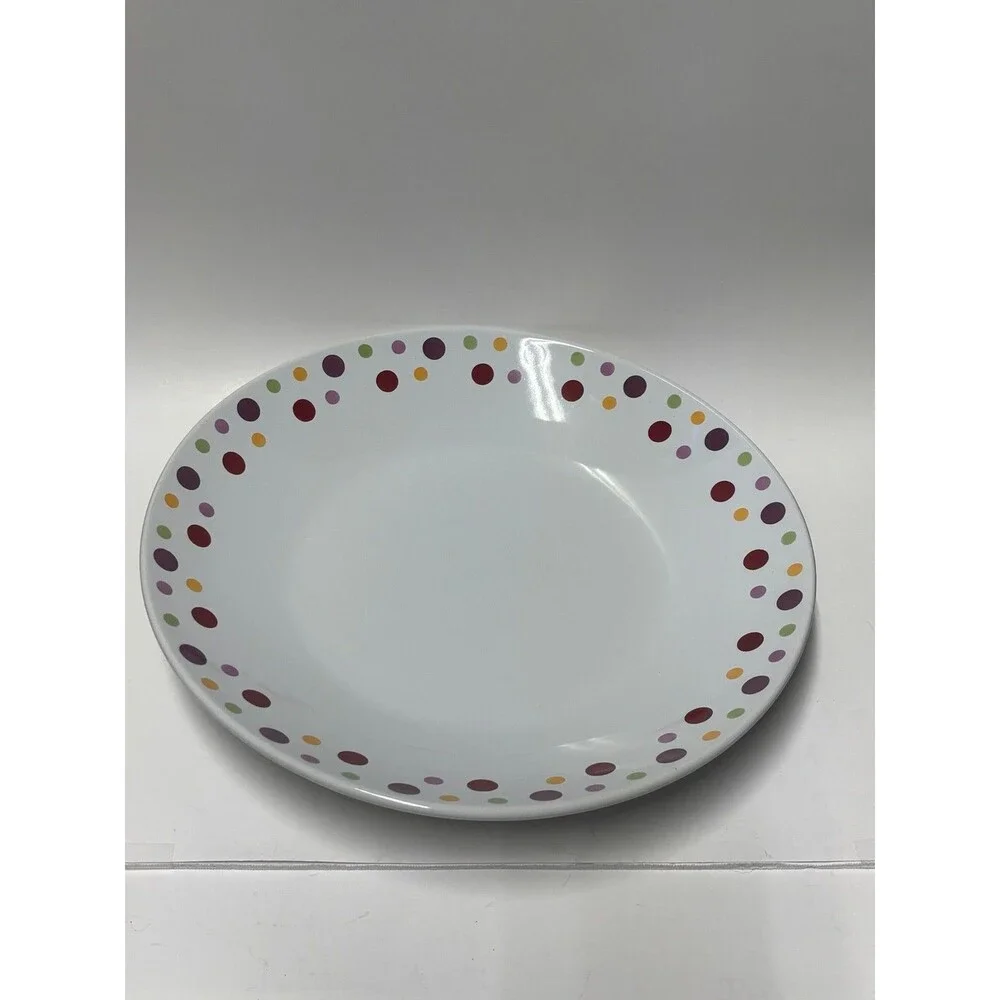 Pampered Chef Simple Additions Polka Dot Large Serving Platter Bowl 13